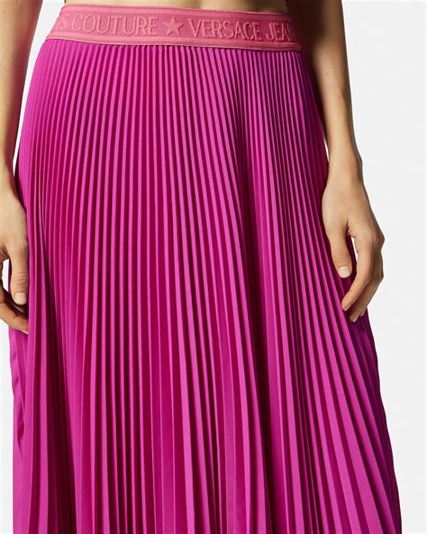 versace set skirt|Versace pleated skirt.